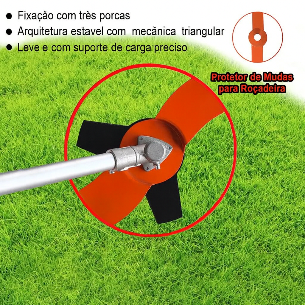 Protetor de Lâminas para Roçadeiras Estrutura Reforçada em Liga Anticorrosiva