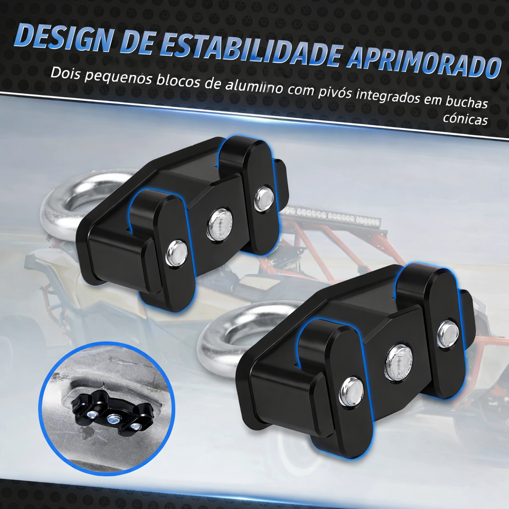 Kit 2 Ancoragens de Amarração em Alumínio para Can-Am Maverick X3 2017-2021