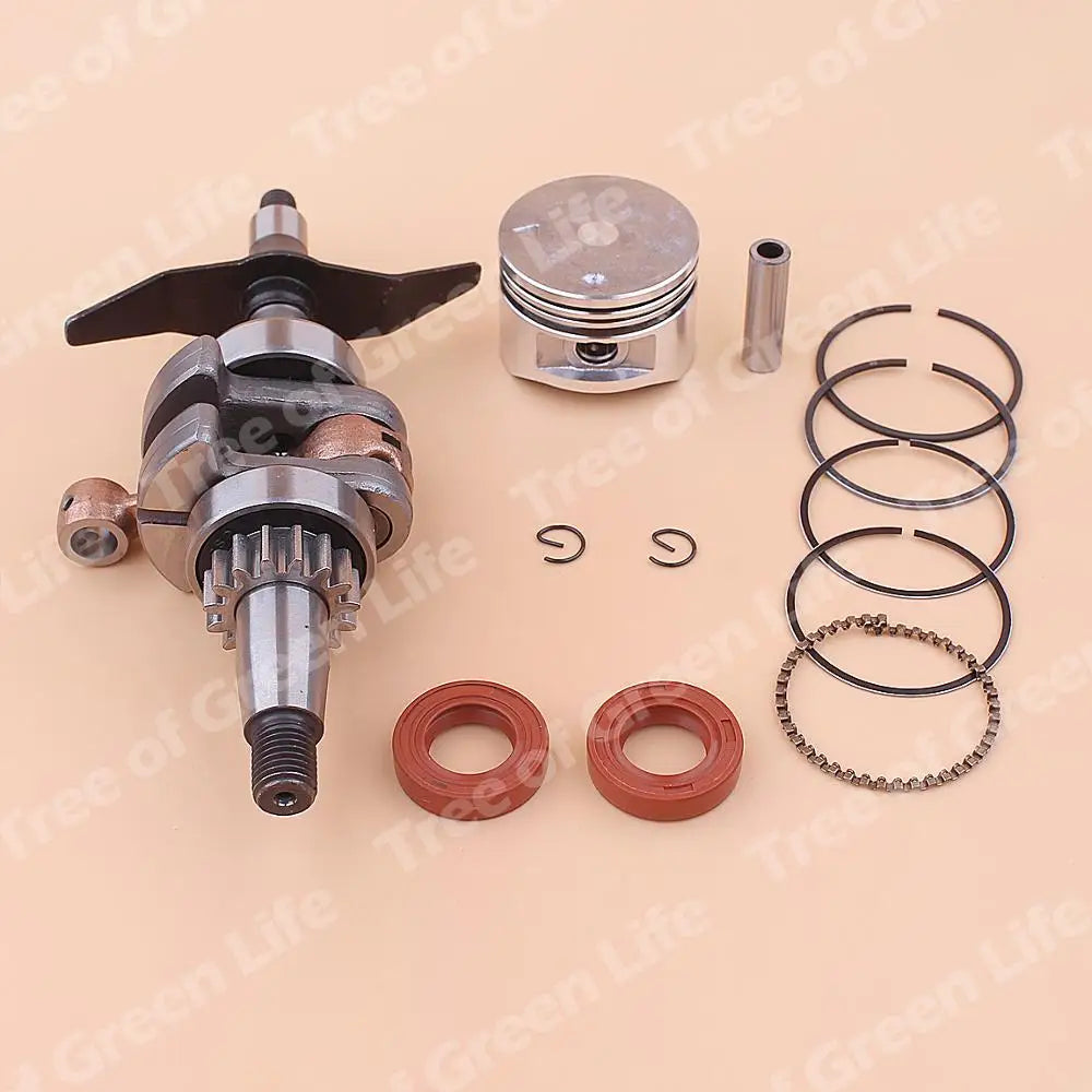 Kit Virabrequim e Anel de Pistão 39mm Retentores para Honda GX31