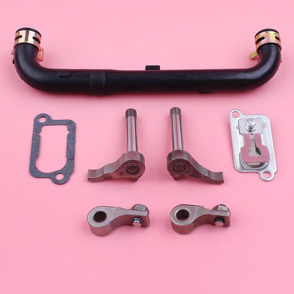 Kit Completo de Válvulas / Balancins e Mangueira de Óleo para Motor Honda GX35 4 Tempos