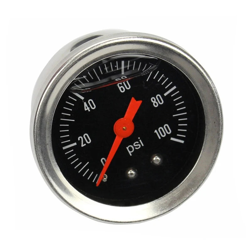 Regulador de Pressão de Combustível Universal com Manômetro Mangueiras AN6 Inox e Kit de Conectores