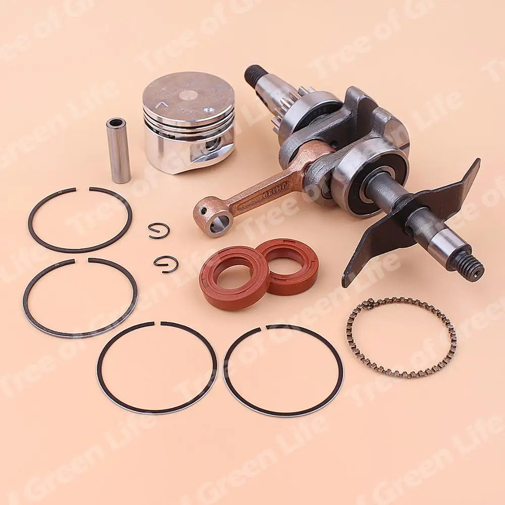 Kit Virabrequim e Anel de Pistão 39mm Retentores para Honda GX31