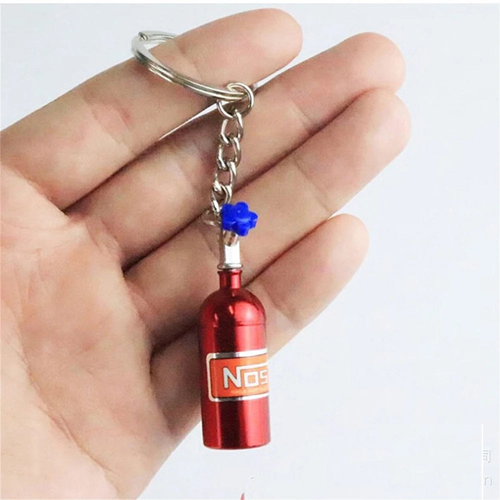 Chaveiro em Forma de Garrafa de Nitrogênio Decoração para Carros