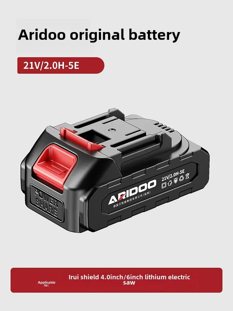 Bateria com Carregador ARIDOO para Motosserras e Roçadeiras Elétricas