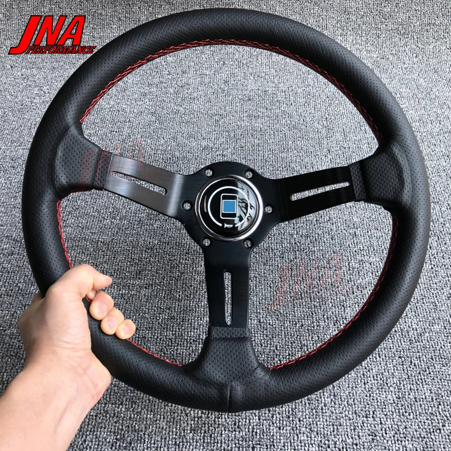 Volante Esportivo Universal 32cm PC-ST18 em Couro