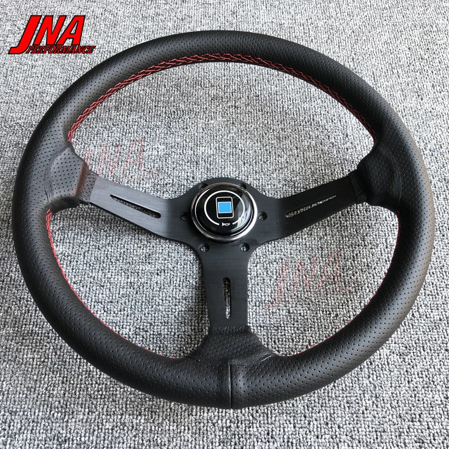 Volante Esportivo Universal 32cm PC-ST18 em Couro