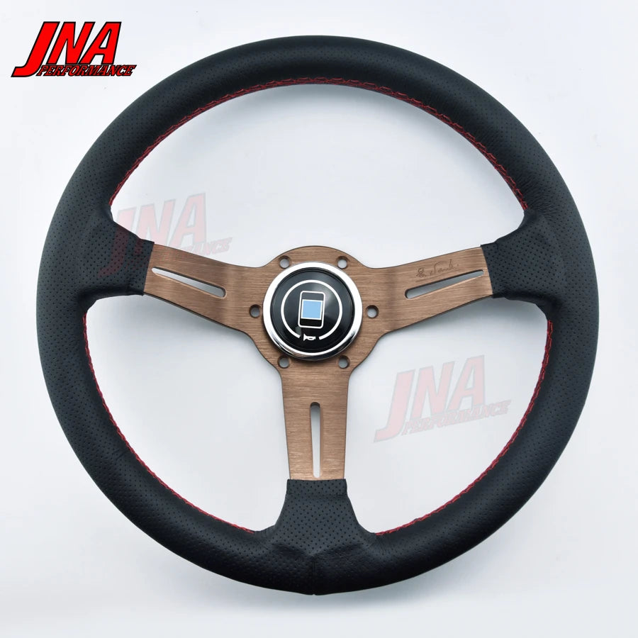Volante Esportivo Universal 32cm PC-ST18 em Couro