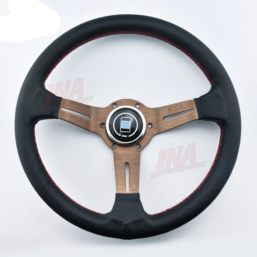 Volante Esportivo Universal 32cm PC-ST18 em Couro