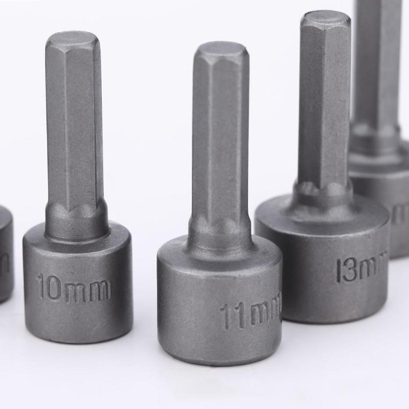 Kit 9 Peças Chaves Hexagonal Soquetes Profissional para Furadeira Parafusadeira