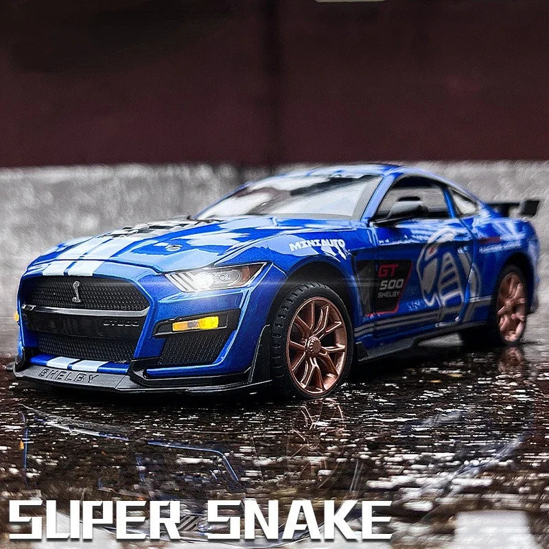 Miniatura Ford Mustang Shelby GT500 1:24 em Liga Metálica