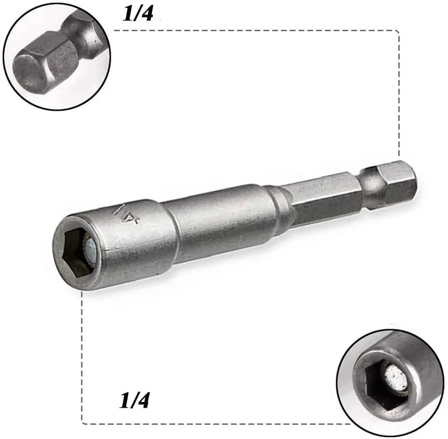 Adaptador de Broca 6mm-19mm 1/4 Polegadas