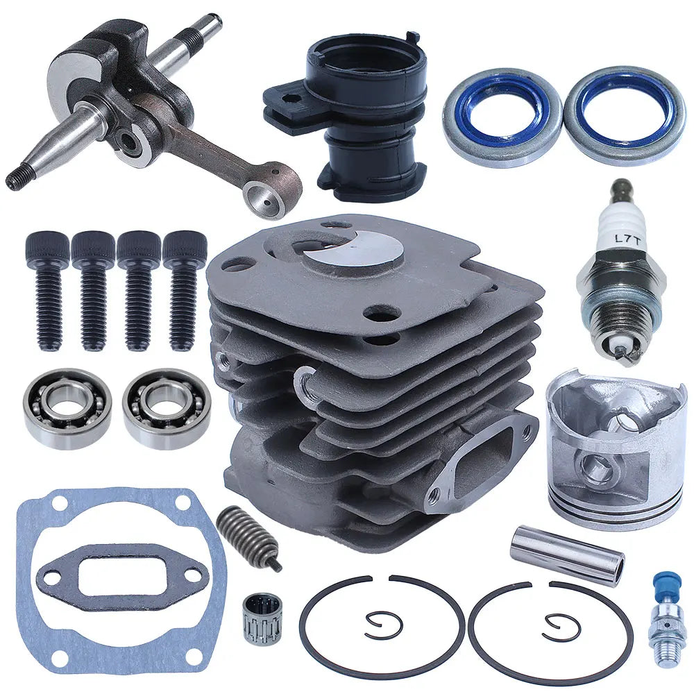 Kit Cilindro Completo 50mm com Virabrequim e Pistão para Motosserra Husqvarna 362 / 365 / 371 / 372 / 372XP