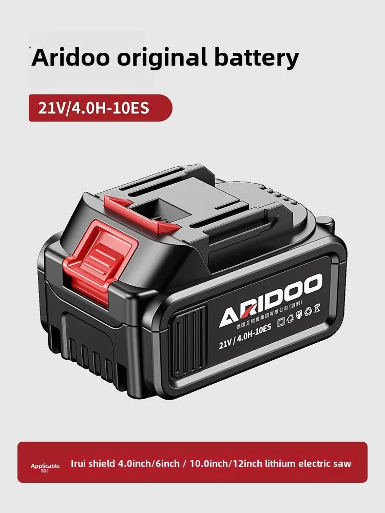 Bateria com Carregador ARIDOO para Motosserras e Roçadeiras Elétricas