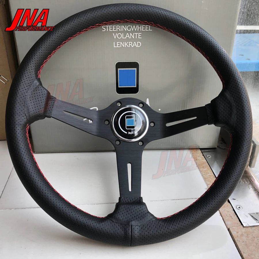 Volante Esportivo Universal 32cm PC-ST18 em Couro
