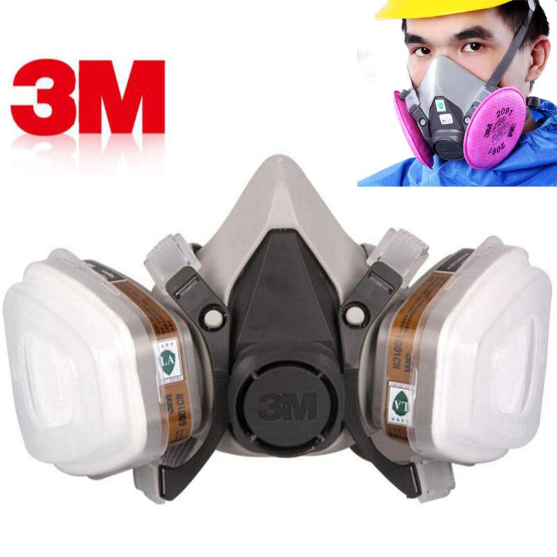Máscara Respiratória 3M 6200 Meio Rosto para Pintura e Pulverização