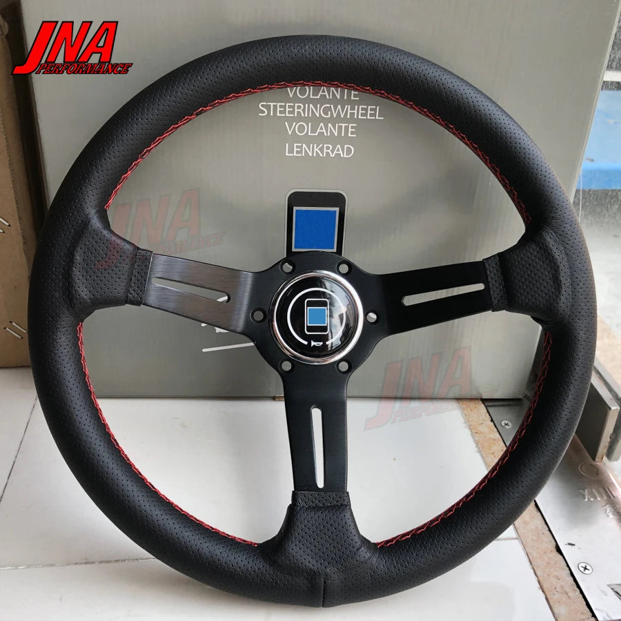 Volante Esportivo Universal 32cm PC-ST18 em Couro