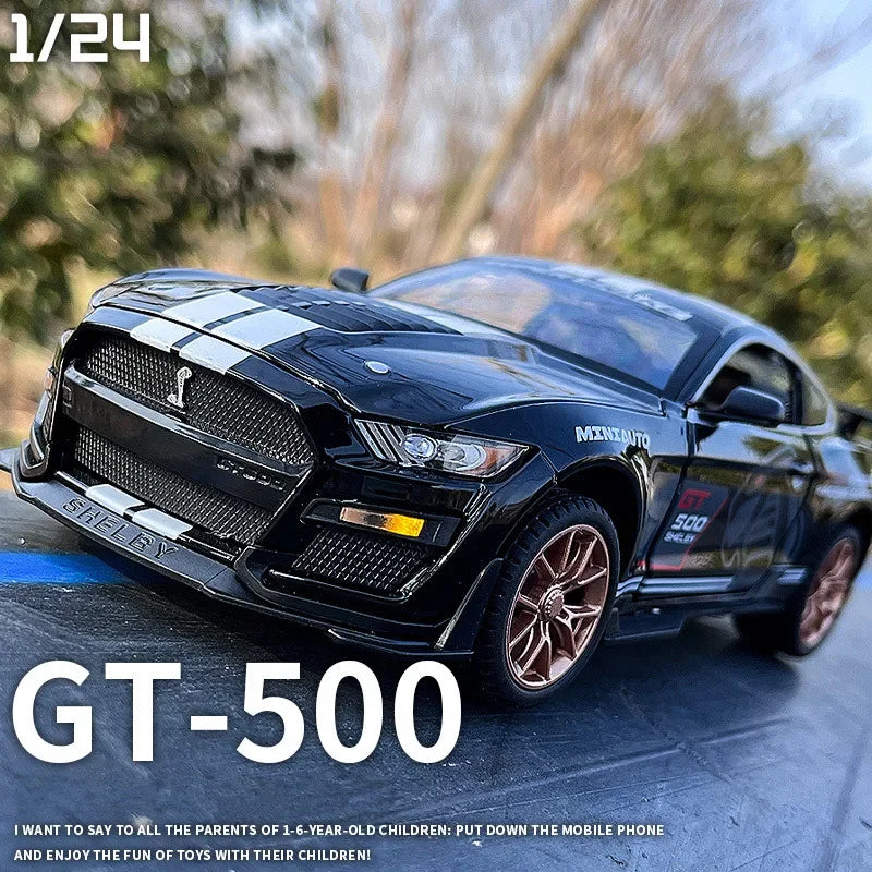 Miniatura Ford Mustang Shelby GT500 1:24 em Liga Metálica
