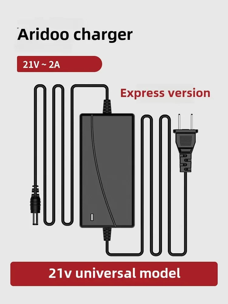 Bateria com Carregador ARIDOO para Motosserras e Roçadeiras Elétricas