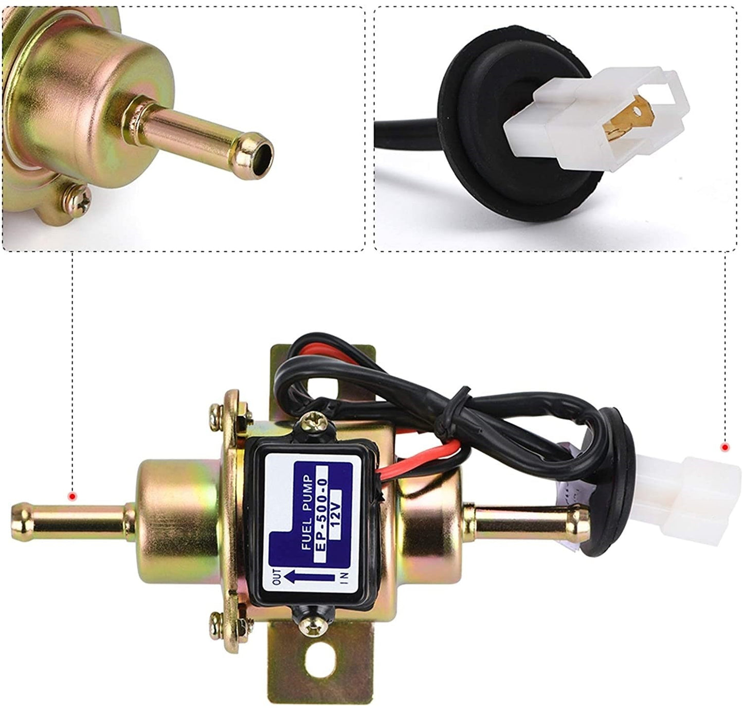 Bomba de Combustível Universal 12V Gasolina Álcool