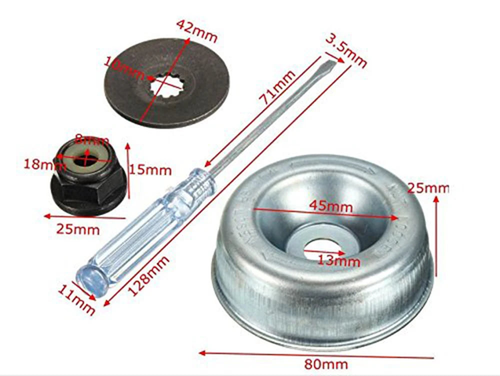 Kit Adaptador de Lâmina para Roçadeiras Stihl FS 55 / FS 56 / FS 85 / FS 90 e outros