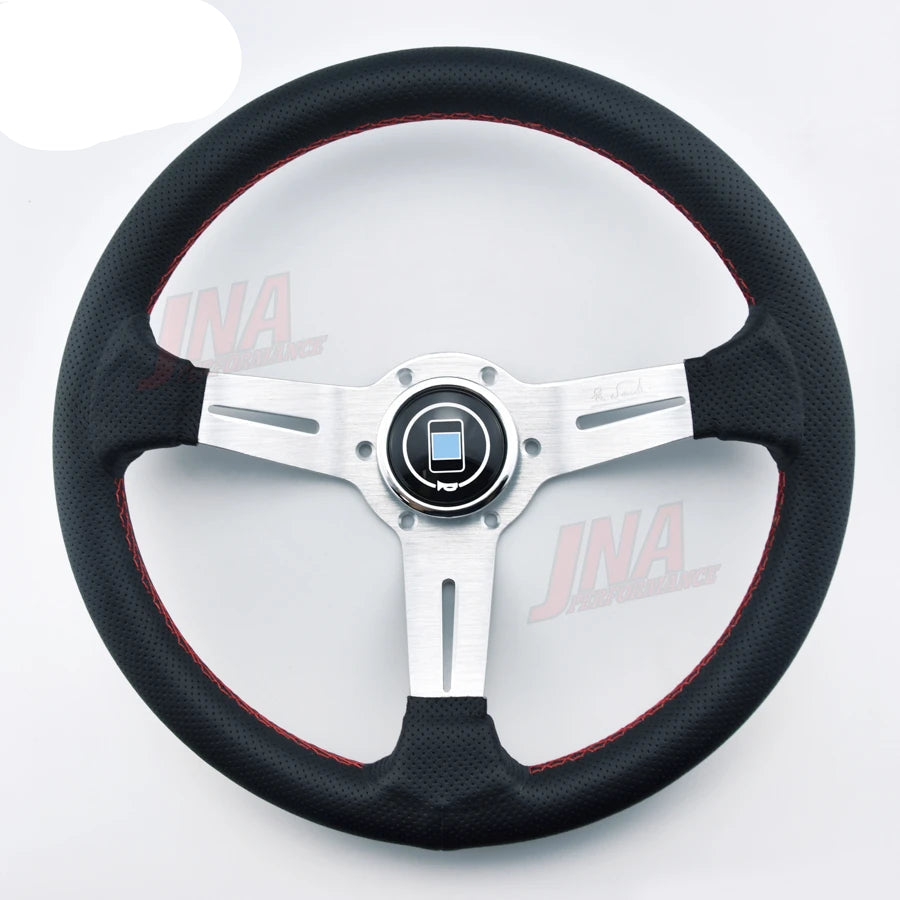 Volante Esportivo Universal 32cm PC-ST18 em Couro