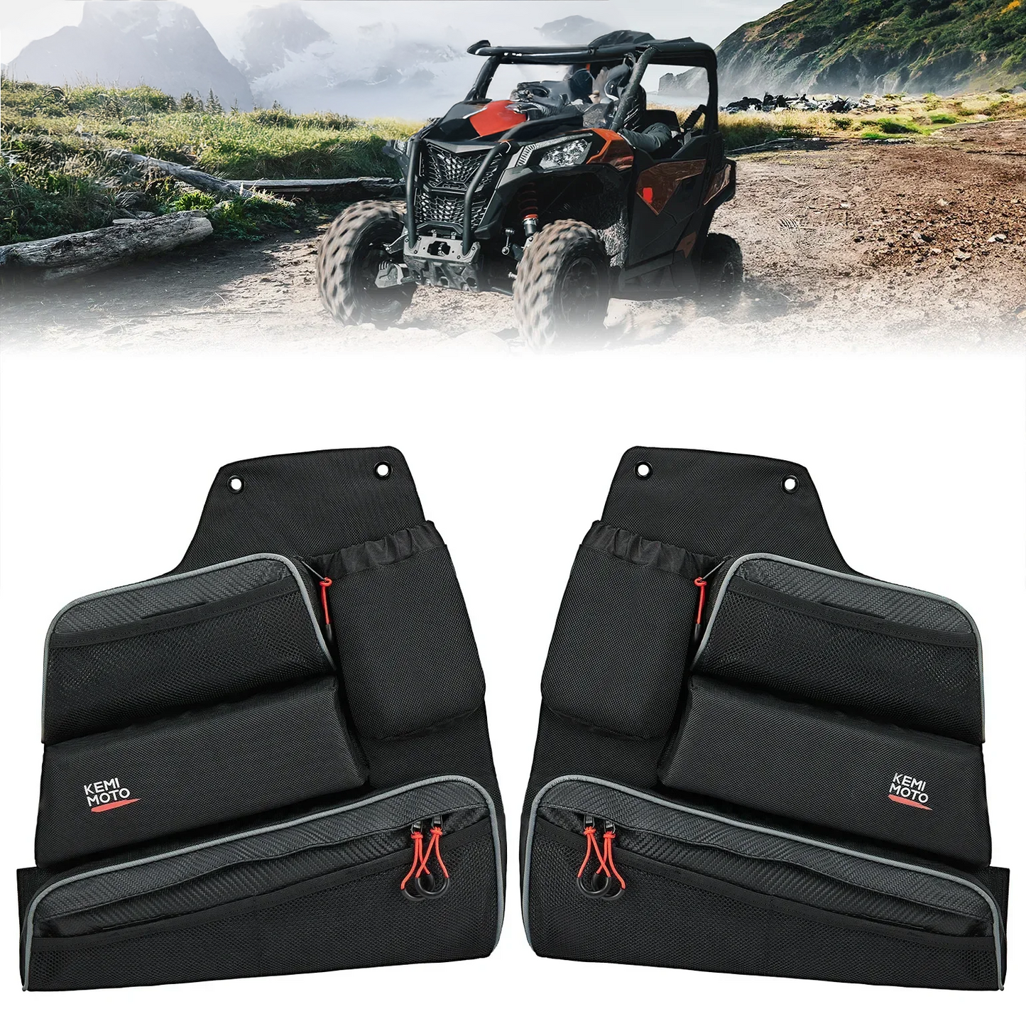Par de Bolsas de Porta com Apoio de Joelho – Can-Am Maverick Trail 1000 / 1000 DPS