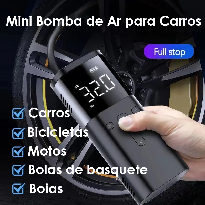 Mini Compressor de Ar para Carros