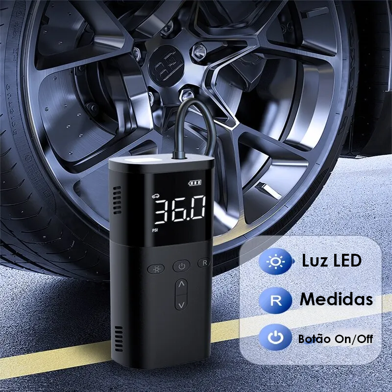 Mini Compressor de Ar para Carros