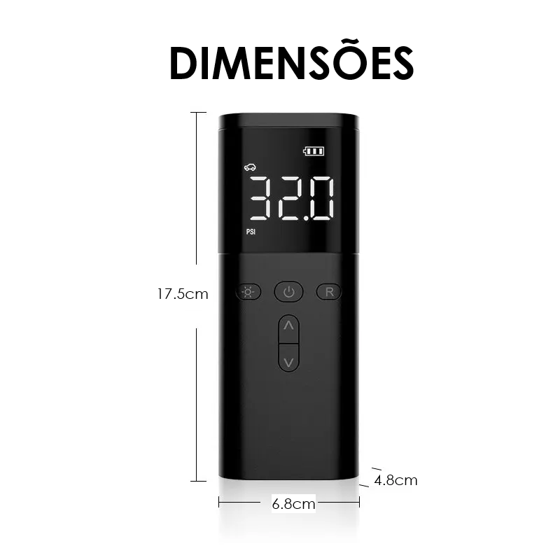 Mini Compressor de Ar para Carros