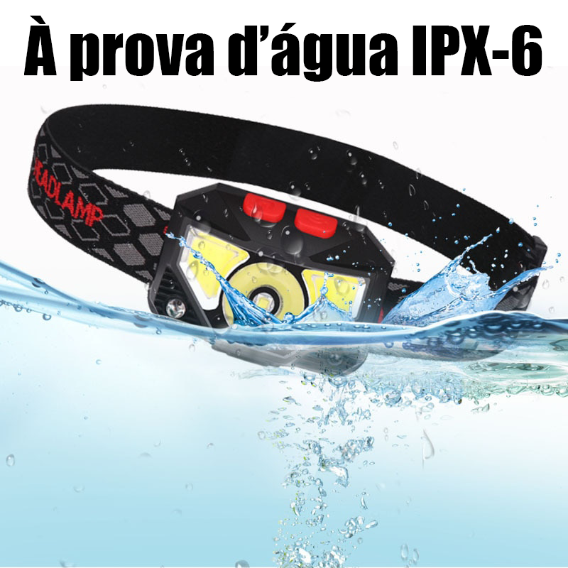 Lanterna LED Multifuncional com 8 Modos para Camping Pescas e Atividades