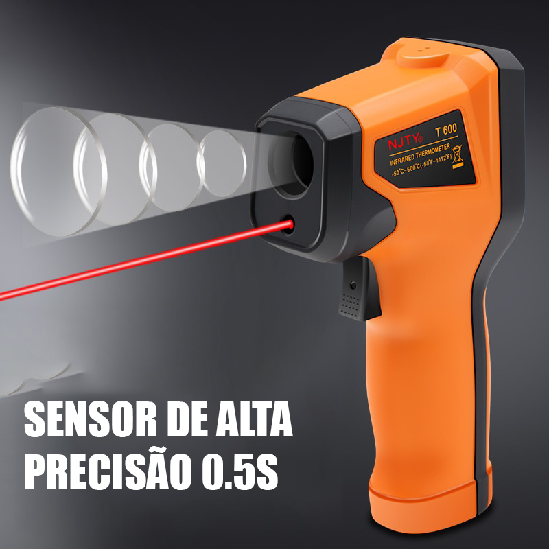 Termômetro Infravermelho de 50 ~ 600°C