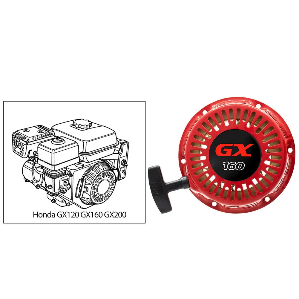 Tampa de Partida Completa para Honda GX120 GX160 GX168 GX200 - 4HP 5.5HP 6.5HP