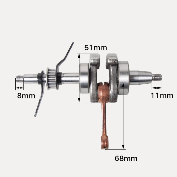 Virabrequim para Roçadeiras Honda GX35 35CC 4 Tempos