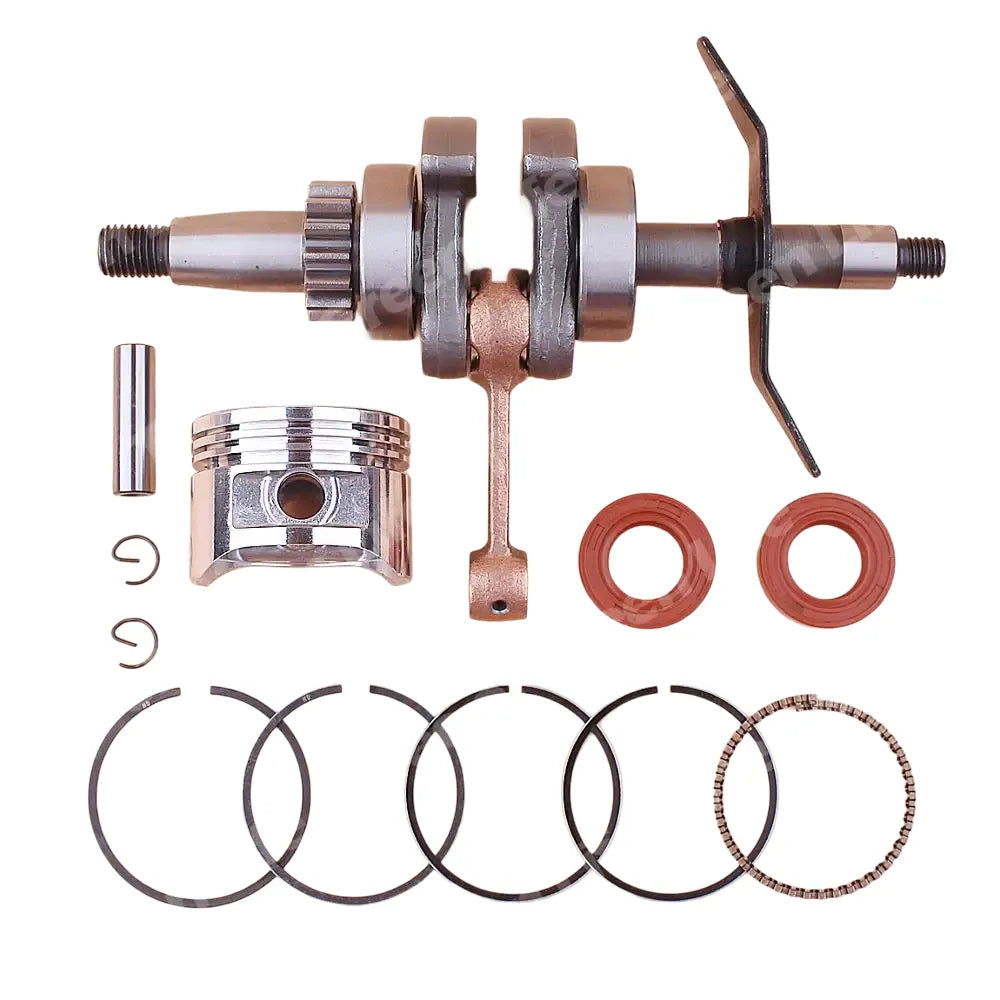 Kit Virabrequim e Anel de Pistão 39mm Retentores para Honda GX31