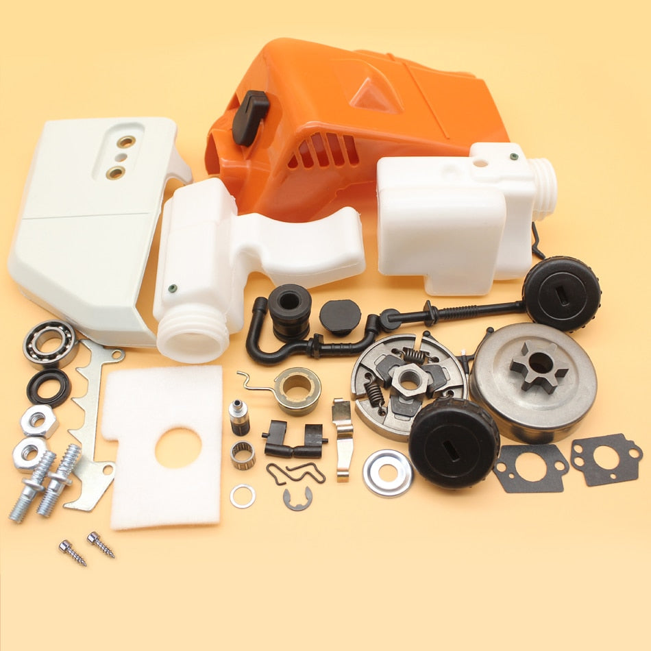 Conjunto de capa de cilindro completo para motosserra stihl ms170 ms180 017 018 - Poly Roçadeiras