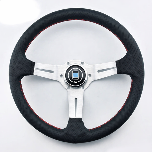 Volante Esportivo Universal 32cm PC-ST18 em Couro