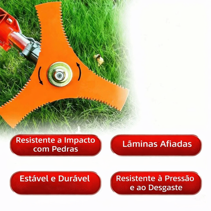 Lâmina de Corte para Roçadeira em Aço Manganês com 3 Pontas