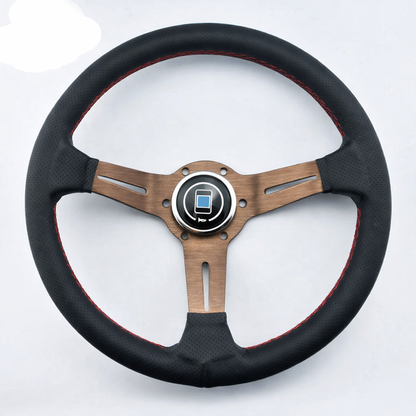 Volante Esportivo Universal 32cm PC-ST18 em Couro