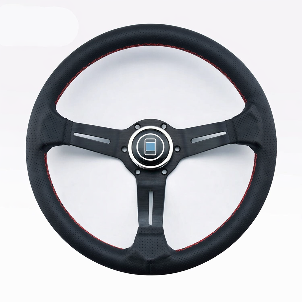 Volante Esportivo Universal 32cm PC-ST18 em Couro