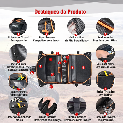 Bolsa de Teto Organizadora para Can-Am Maverick X3 – 2017 a 2021