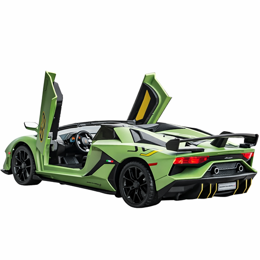 Miniatura Lamborghini Aventador SVJ63 1:24 em Metal com Som e Luz