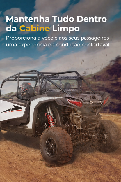 Parabrisa Traseiro Transparente em PVC para Polaris RZR XP 1000 / RZR XP 4 1000 2024
