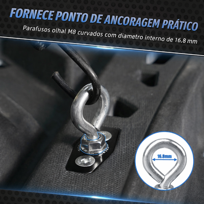 Kit 2 Ancoragens de Amarração em Alumínio para Can-Am Maverick X3 2017-2021