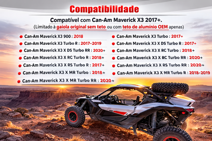 Bolsa de Teto Organizadora para Can-Am Maverick X3 – 2017 a 2021