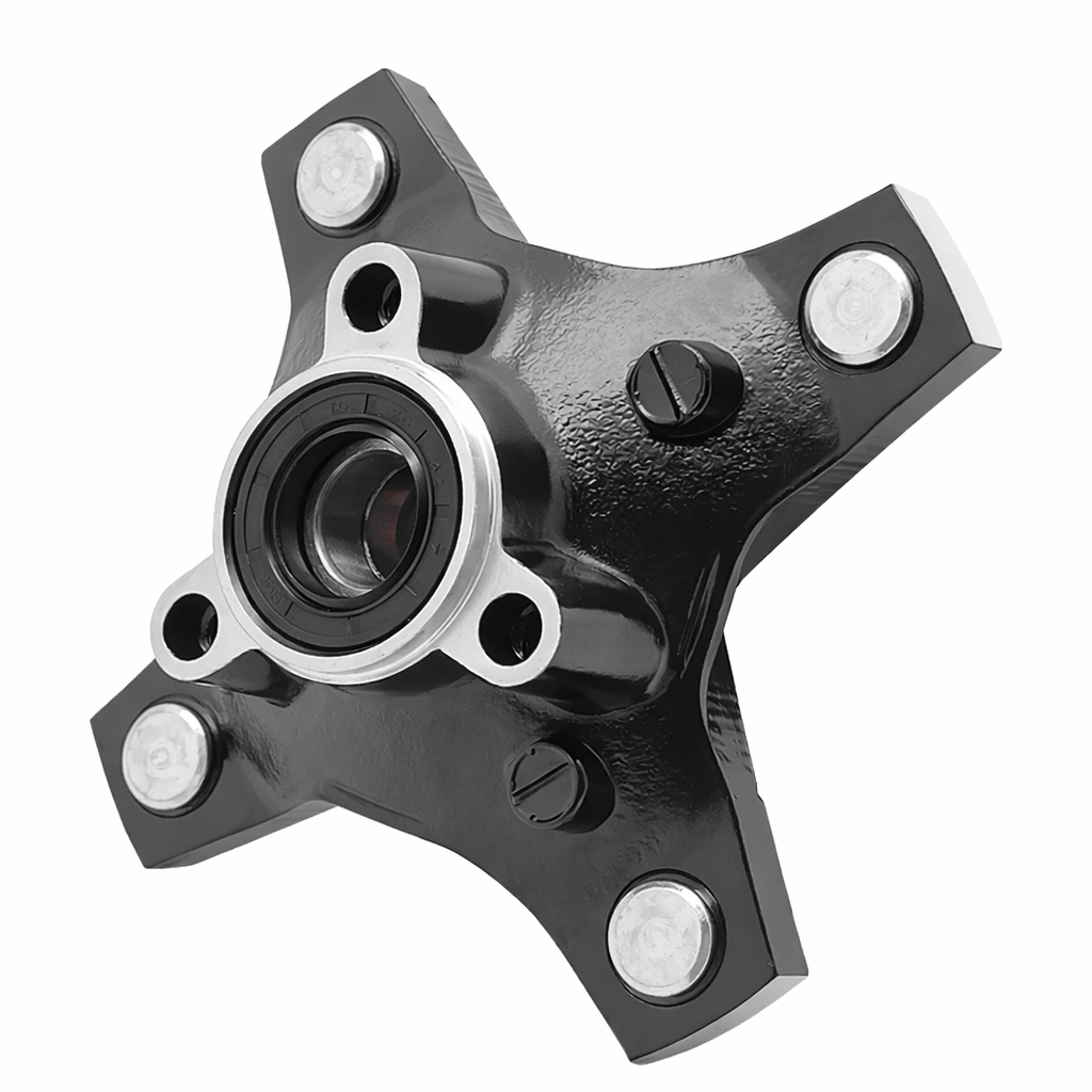 Cubo de Roda Dianteira com Rolamento, Retentor e Prisioneiros para Suzuki LTZ250 / LTZ400