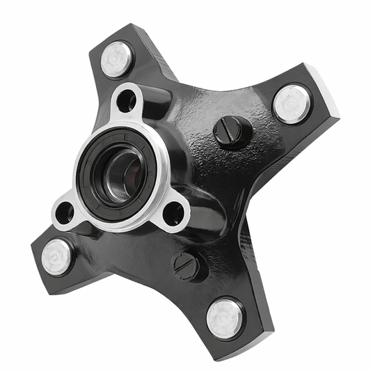 Cubo de Roda Dianteira com Rolamento, Retentor e Prisioneiros para Suzuki LTZ250 / LTZ400