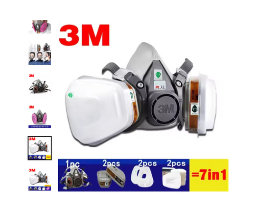 Máscara Respiratória 3M 6200 Meio Rosto para Pintura e Pulverização