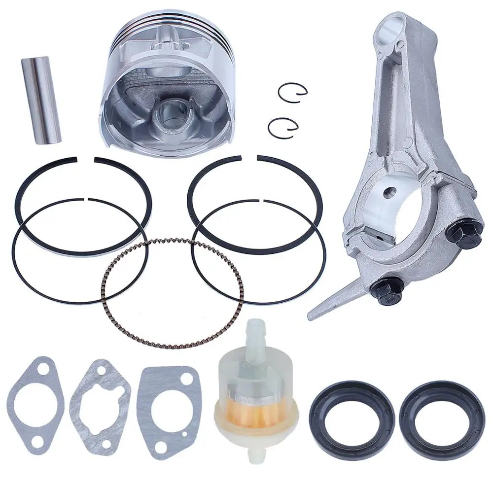 Kit Pistão Completo 88mm com Biela para Motor Honda GX390 188F 13HP