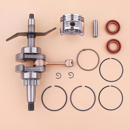 Kit Virabrequim e Anel de Pistão 39mm Retentores para Honda GX31