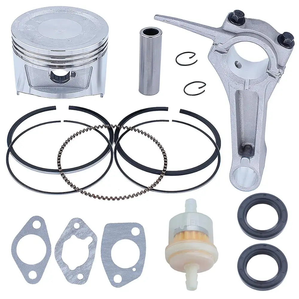 Kit Pistão Completo 88mm com Biela para Motor Honda GX390 188F 13HP